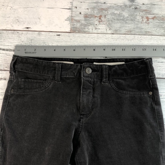 Anthropologie Pilcro and The Letterpress Serif Stone Gray Skinny Corduroy 26 - Picture 6 of 11